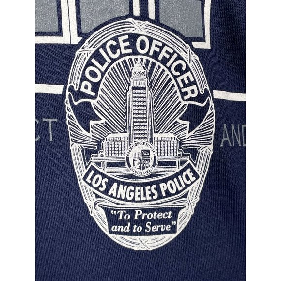 LAPD Los Angeles Police Gear Blue Badge T-Shirt Women's SMALL - Picture 3 of 8